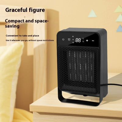 Desktop Home Warm Air Blower Office Touch Screen Digital Display Electric Heater